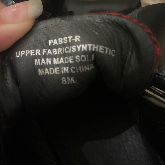 JEFFERY CAMPBELL PLAID RED SNEAKERS WITH BOW LACE UP - Picture 4 of 5